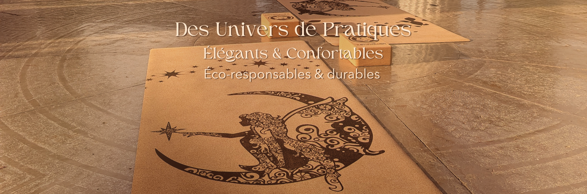 Le tapis en liège Fairy Night de ZenMotion vous transporte dans un univers enchanté. Inspiré par les fées, gardiennes des rêves et de la magie, ce tapis de yoga écologique allie élégance et fonctionnalité. Ses motifs mandalas et étoiles scintillantes invitent à une pratique mindful, idéale pour le Yin Yoga ou la méditation. Avec son adhérence ultime et son confort inégalé, il éveille intuition, légèreté et joie. Explorez une expérience spirituelle et reconnectez-vous à la magie qui réside en vous.