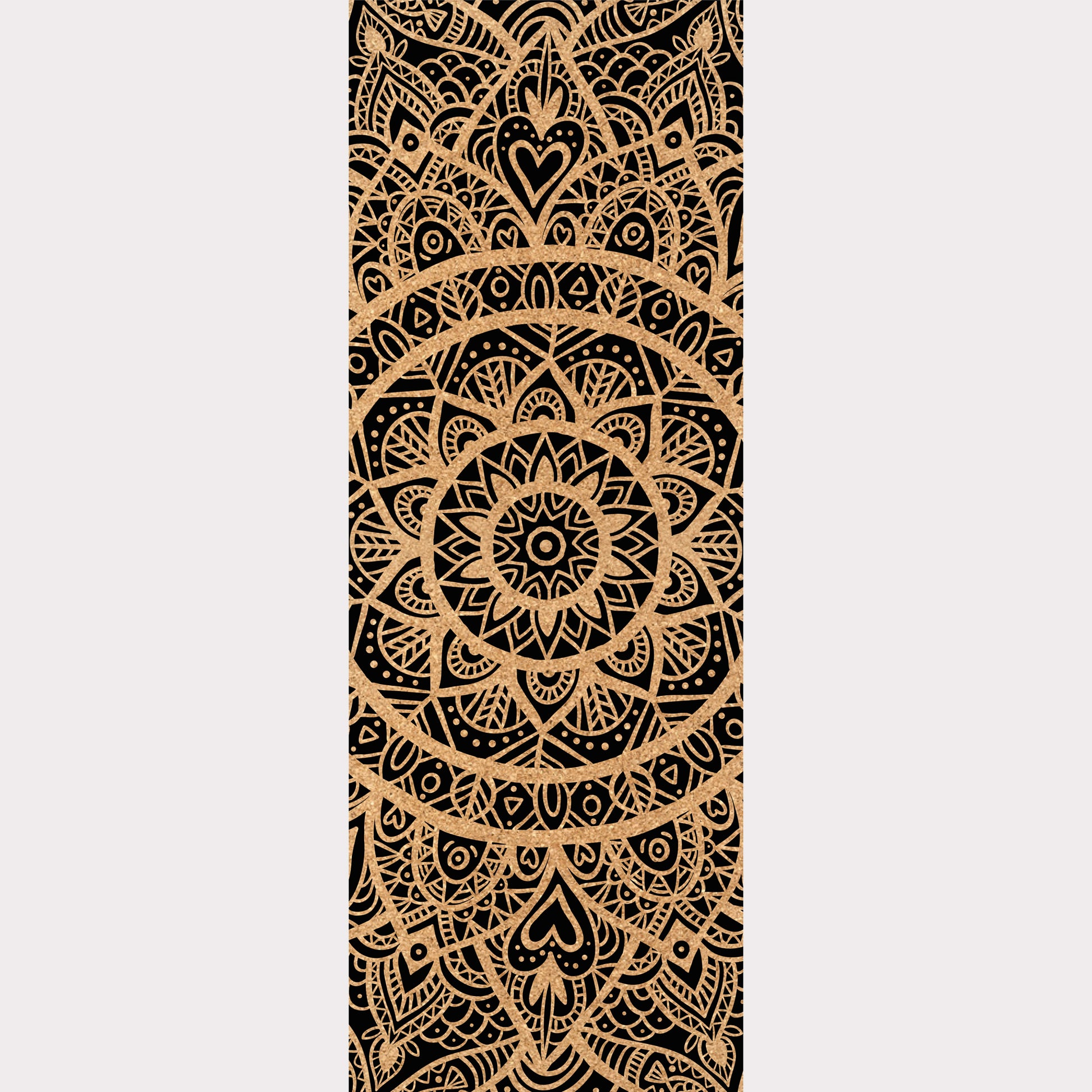 Design du tapis de yoga en liège MandaLove de ZenMotion. Ce tapis allie élégance et fonctionnalité, avec un motif inspirant l'amour de soi et la bienveillance. Confort inégalé pour améliorer votre posture et votre équilibre lors de vos séances de yoga. Le liège naturel offre une adhérence ultime, parfaite pour les pratiques de Hatha ou Yin yoga. Éco-responsable et durable, ce tapis est une œuvre d'art fonctionnelle qui célèbre la paix intérieure et l'harmonie. Transformez chaque asana.