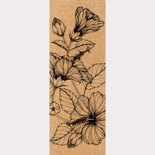 Le tapis de yoga en liège Summer Flowers de ZenMotion. Découvrez l’énergie de transformation avec ce tapis unique, inspiré par l’hibiscus et la déesse Kali. Il vous connecte à la beauté, la créativité et une profonde métamorphose intérieure. Son confort inégalé améliore votre posture et équilibre pour une pratique fluide et sereine, idéale pour le hatha yoga, le vinyasa et le yoga restauratif. Tapis écologique à l'adhérence ultime, naturellement antidérapant, soutient chaque mouvement.