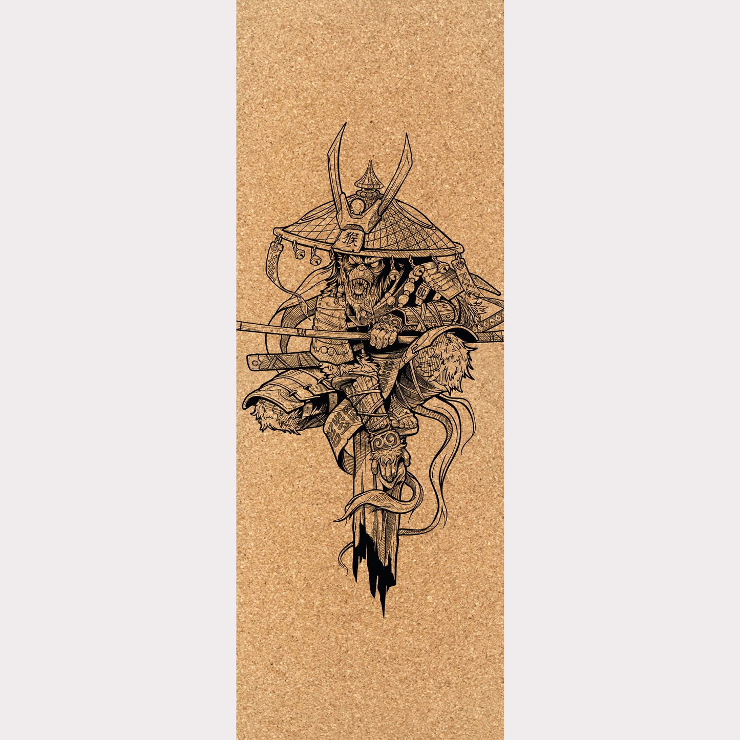 Le tapis de yoga en liège Sun Wukong de ZenMotion. Ce design unique et mindful, inspiré du Roi Singe légendaire, vous connecte à la liberté, la rébellion et à la quête spirituelle. Son confort inégalé soutient votre pratique en améliorant votre posture et votre équilibre pour une expérience fluide. L'adhérence ultime du liège, naturellement antidérapant, vous accompagne dans chaque mouvement, même en transpirant. Fabriqué à partir de matériaux naturels, durables et recyclables, ce est tapis éco-responsable 